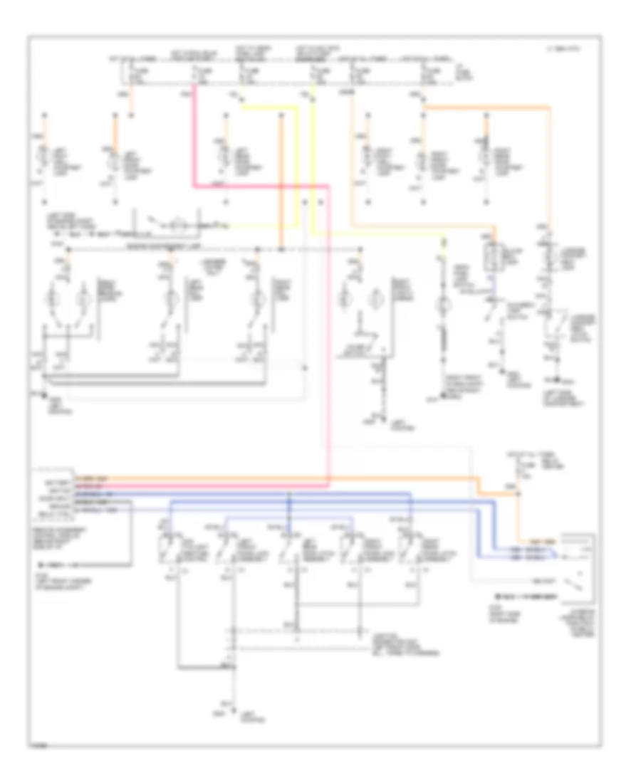 Courtesy Lamp Wiring Diagram with Illuminated Entry for Buick LeSabre Custom 1994