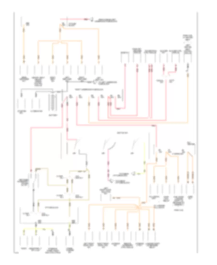 Power Distribution Wiring Diagram 1 of 4 for Buick LeSabre Custom 1994