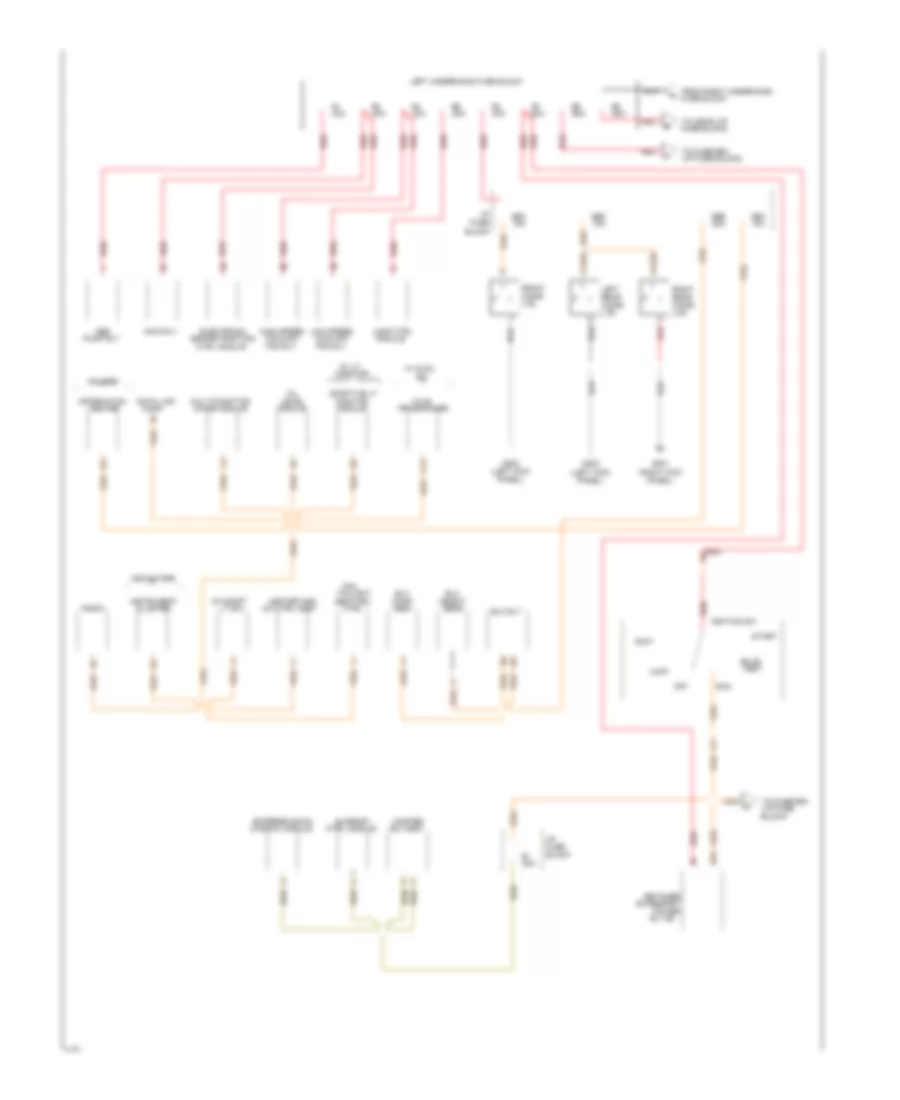 Power Distribution Wiring Diagram (3 of 4) for Buick LeSabre Custom 1994