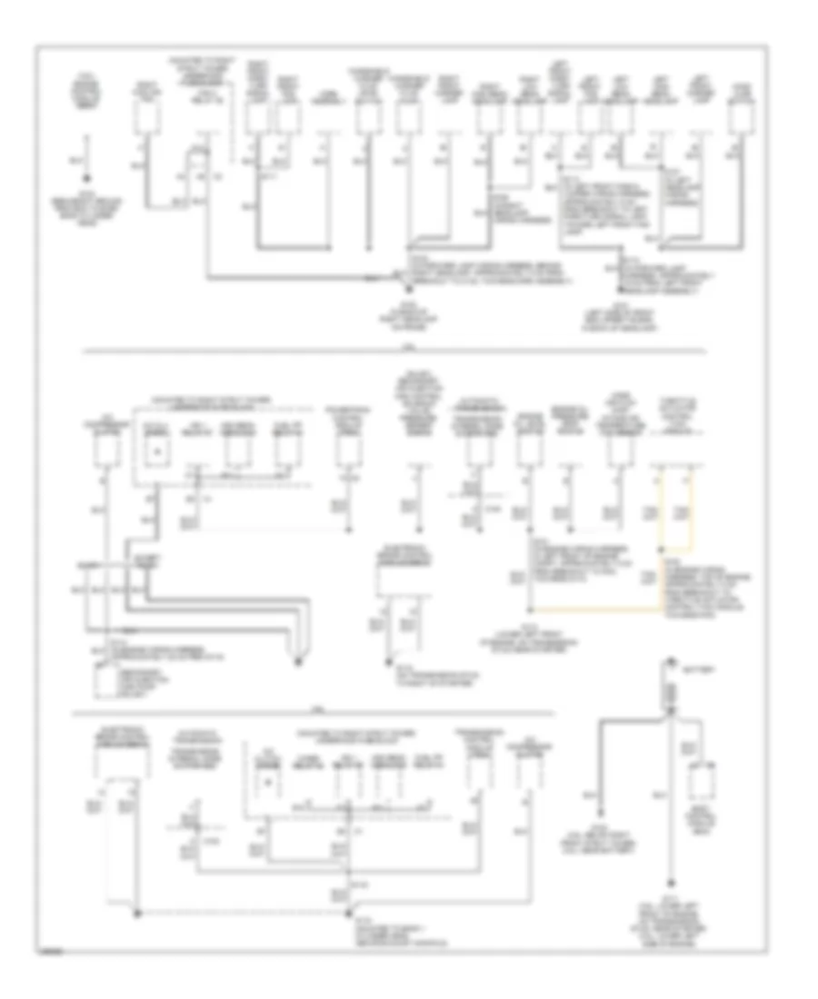 Ground Distribution Wiring Diagram 1 of 3 for Buick Allure CX 2007