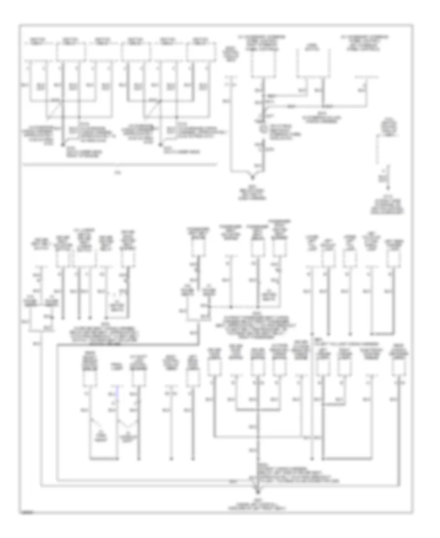 Ground Distribution Wiring Diagram 2 of 3 for Buick Allure CX 2007