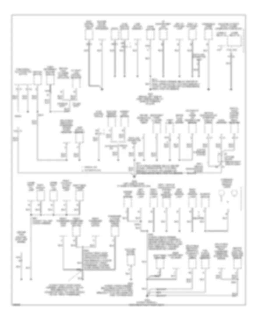 Ground Distribution Wiring Diagram 3 of 3 for Buick Allure CX 2007