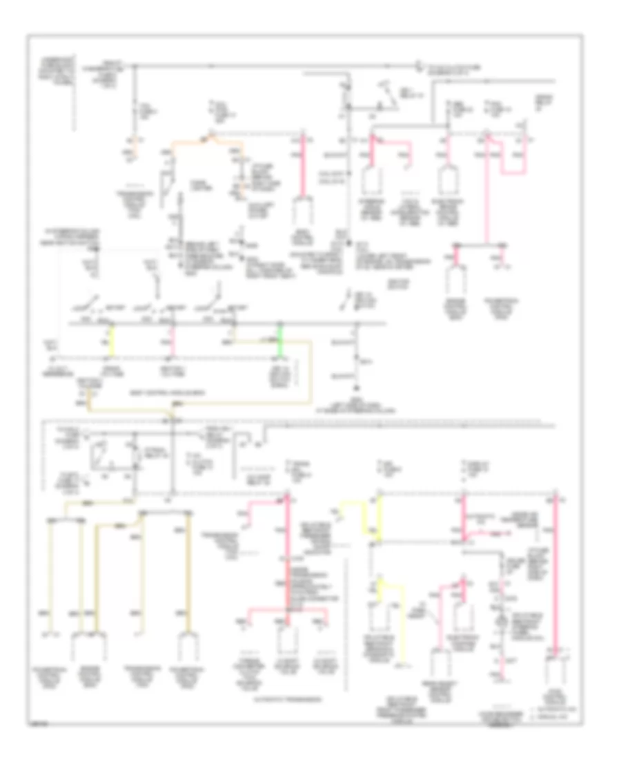 Power Distribution Wiring Diagram 2 of 4 for Buick Allure CX 2007