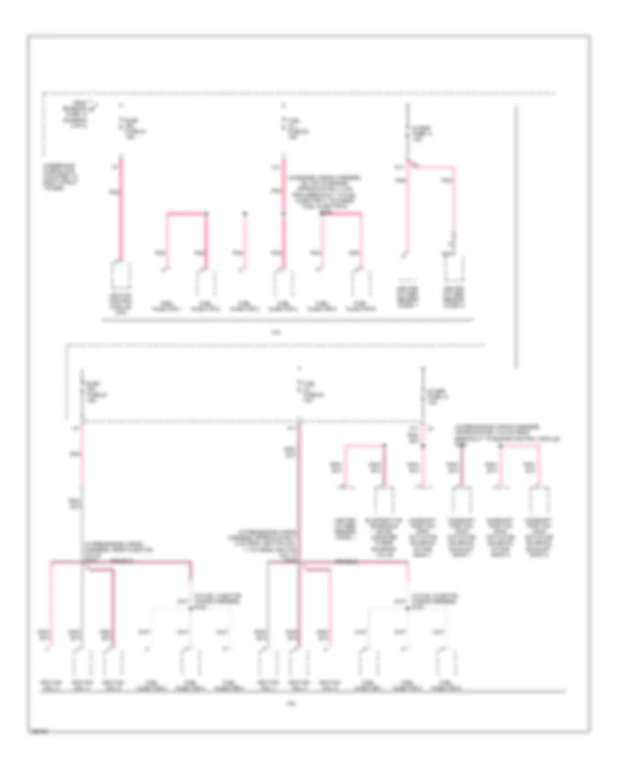 Power Distribution Wiring Diagram 4 of 4 for Buick Allure CX 2007