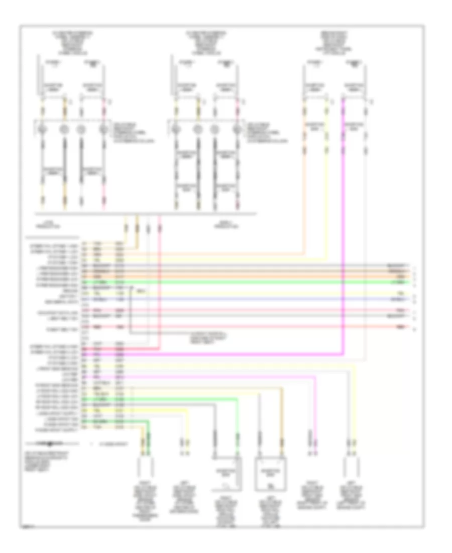 Supplemental Restraints Wiring Diagram 1 of 2 for Buick Allure CX 2007