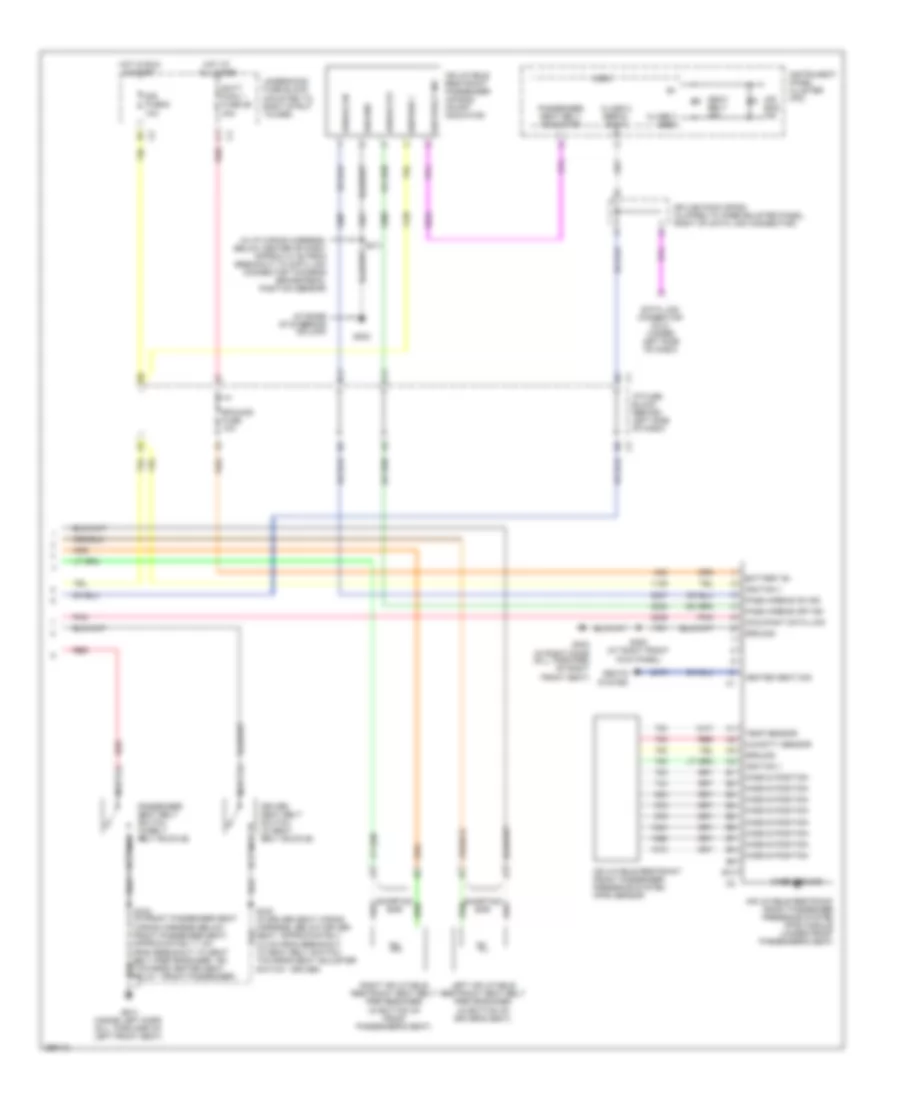 Supplemental Restraints Wiring Diagram 2 of 2 for Buick Allure CX 2007