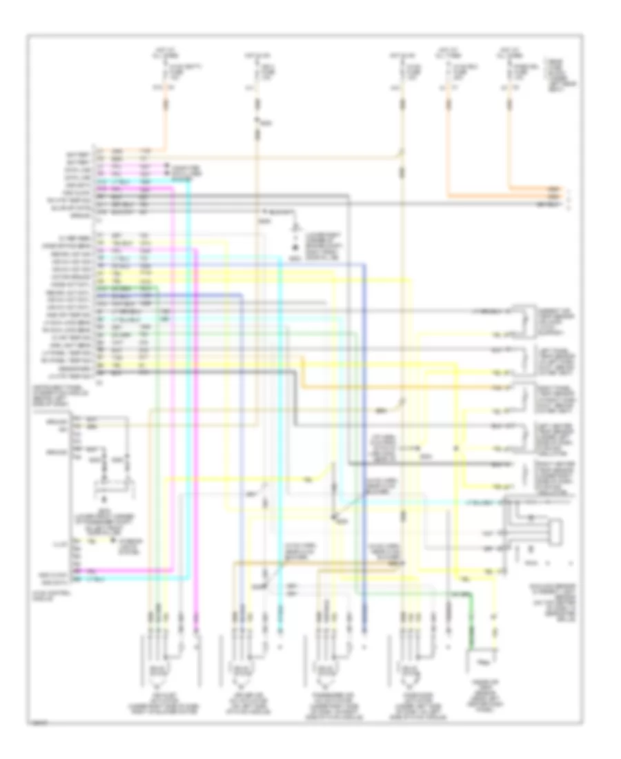 Automatic AC Wiring Diagram (1 of 2) for Buick LeSabre Limited 2000