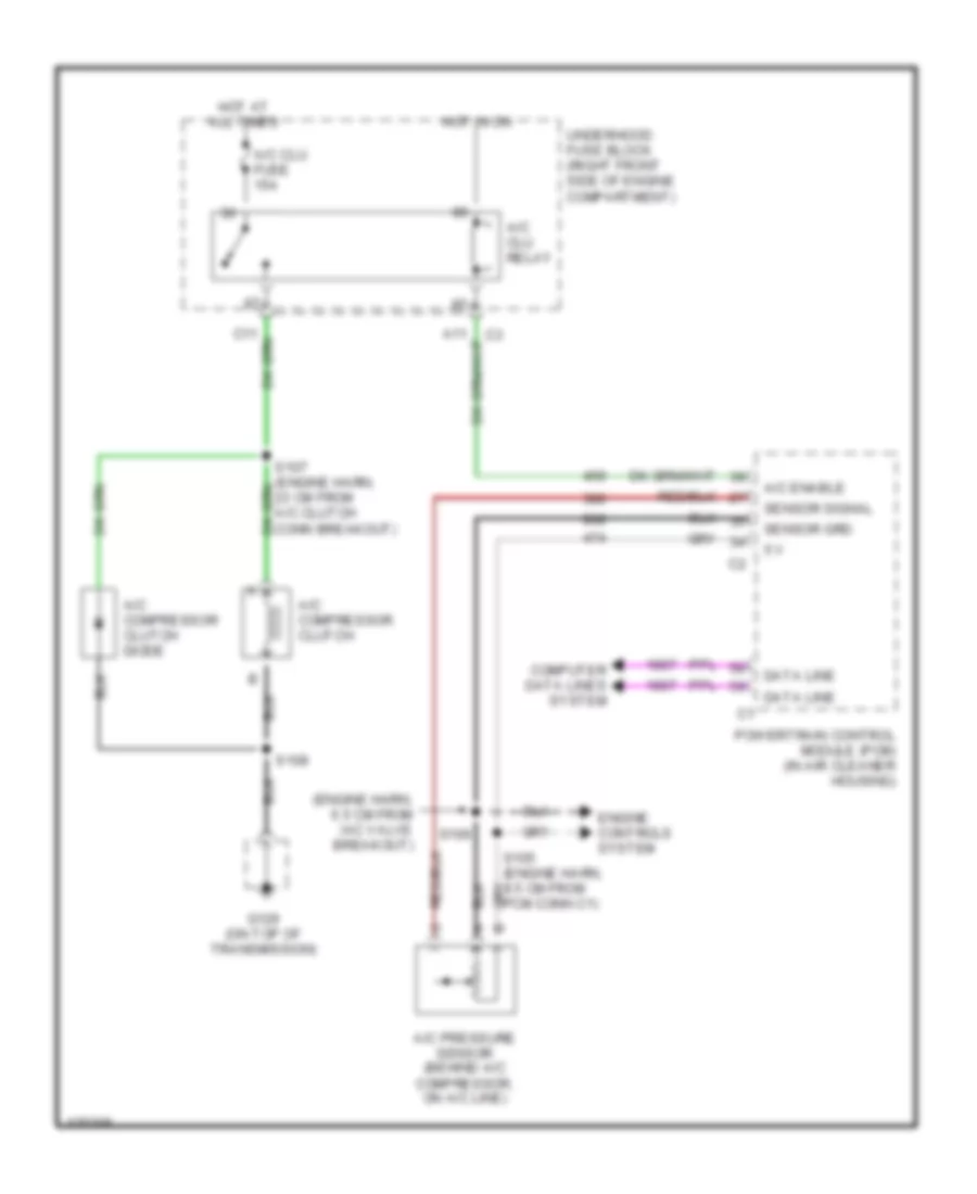 Compressor Wiring Diagram for Buick LeSabre Limited 2000
