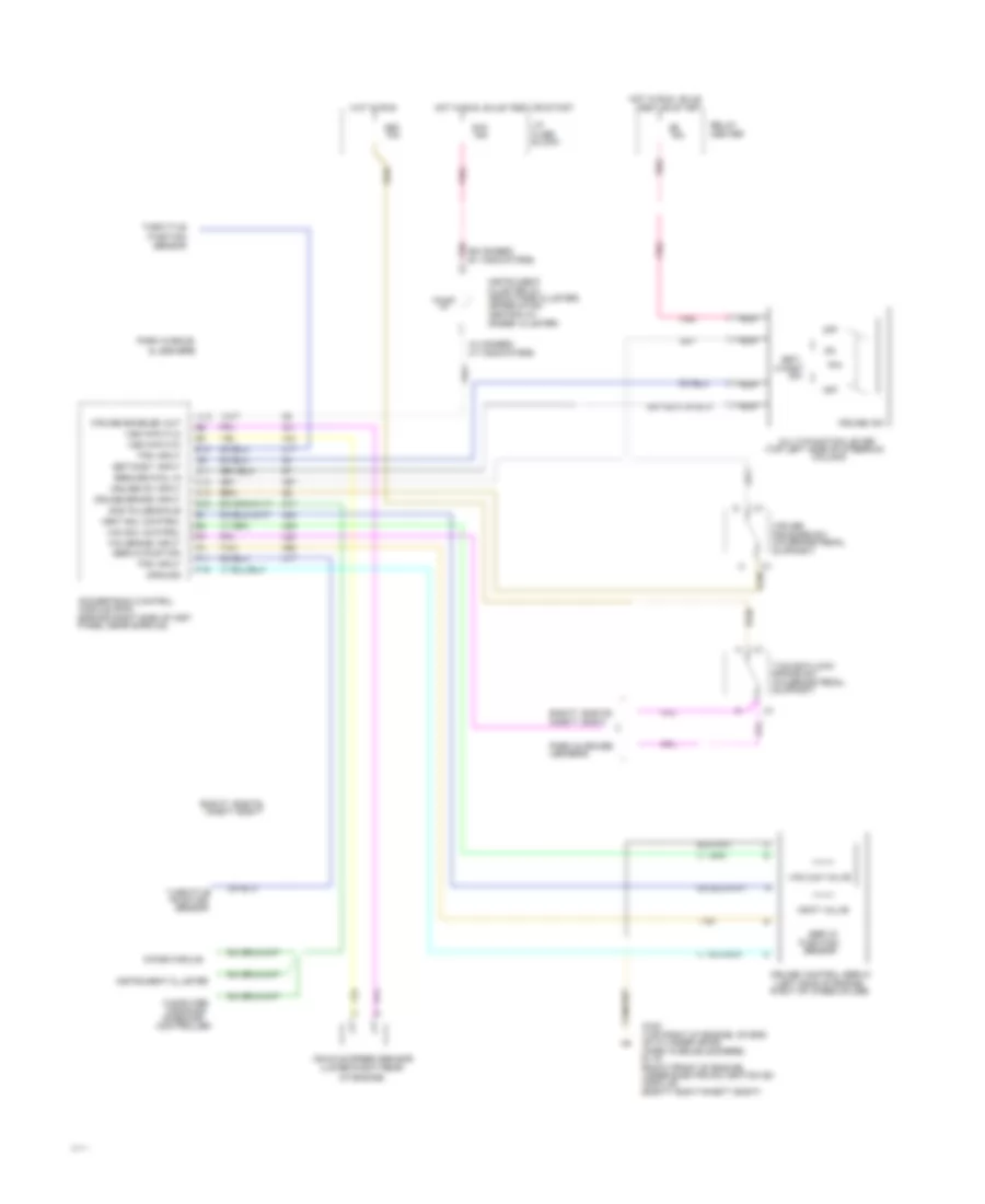 Cruise Control Wiring Diagram for Buick LeSabre Limited 1994