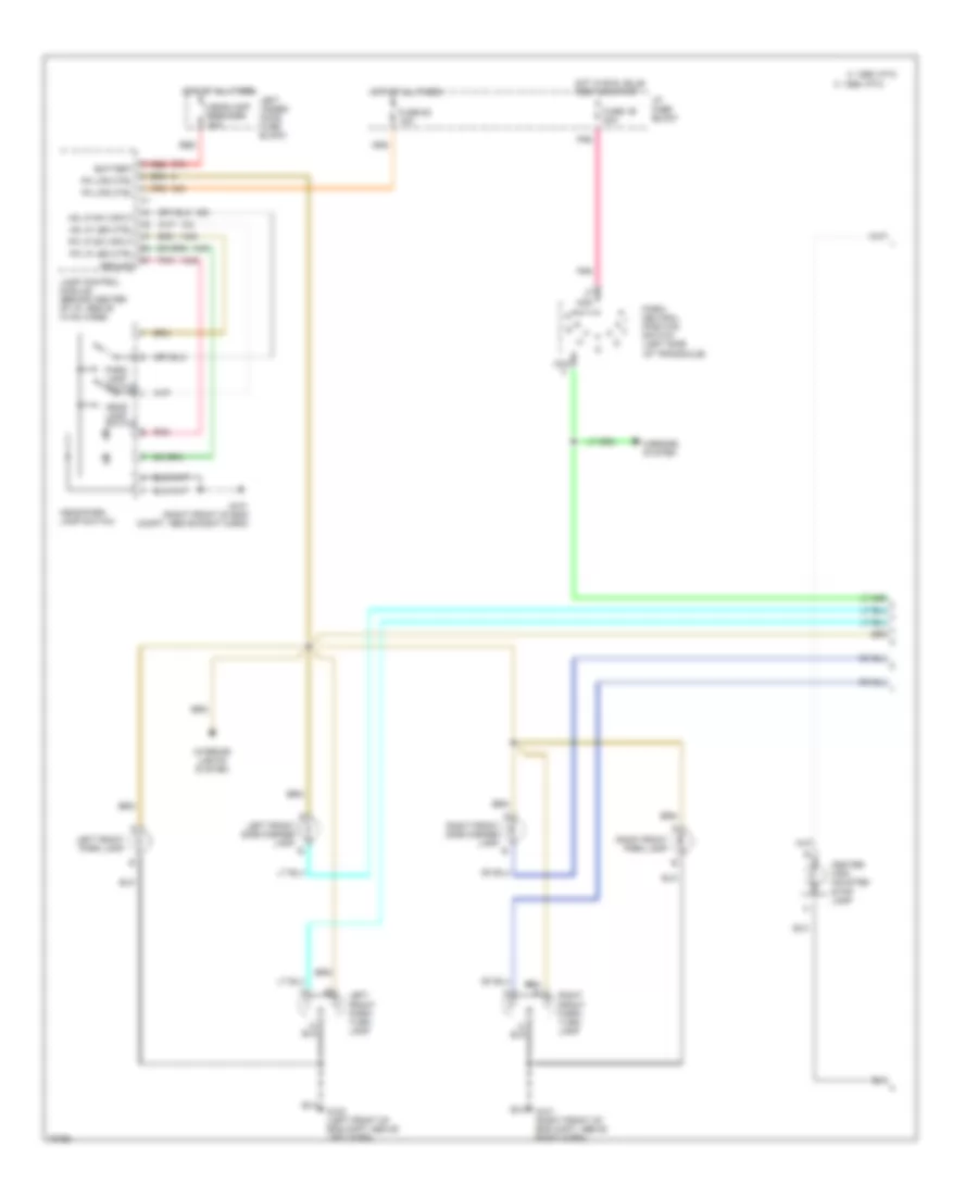 Exterior Light Wiring Diagram 1 of 2 for Buick LeSabre Limited 1994