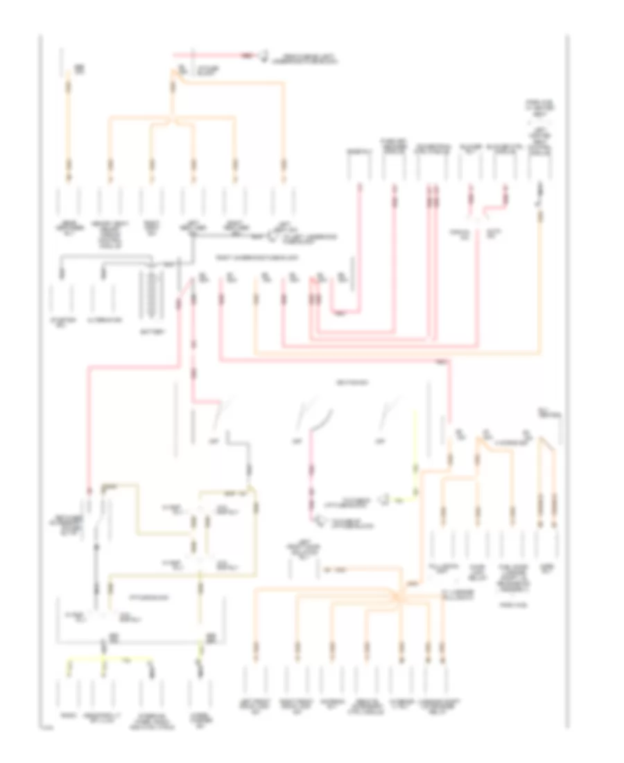 Power Distribution Wiring Diagram 1 of 4 for Buick LeSabre Limited 1994
