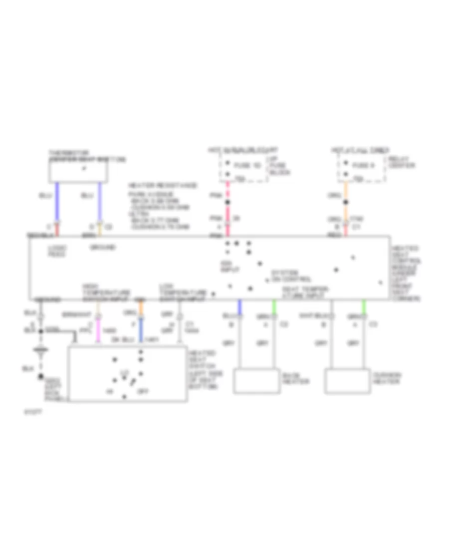 Heater Wiring Diagram for Buick LeSabre Limited 1994
