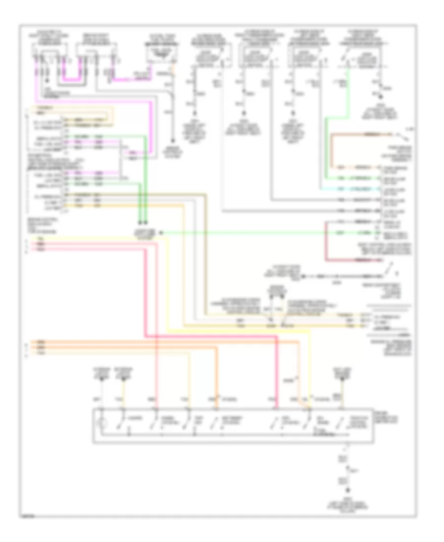 Instrument Cluster Wiring Diagram, with Message Center (2 of 2) for Buick Allure CXL 2007