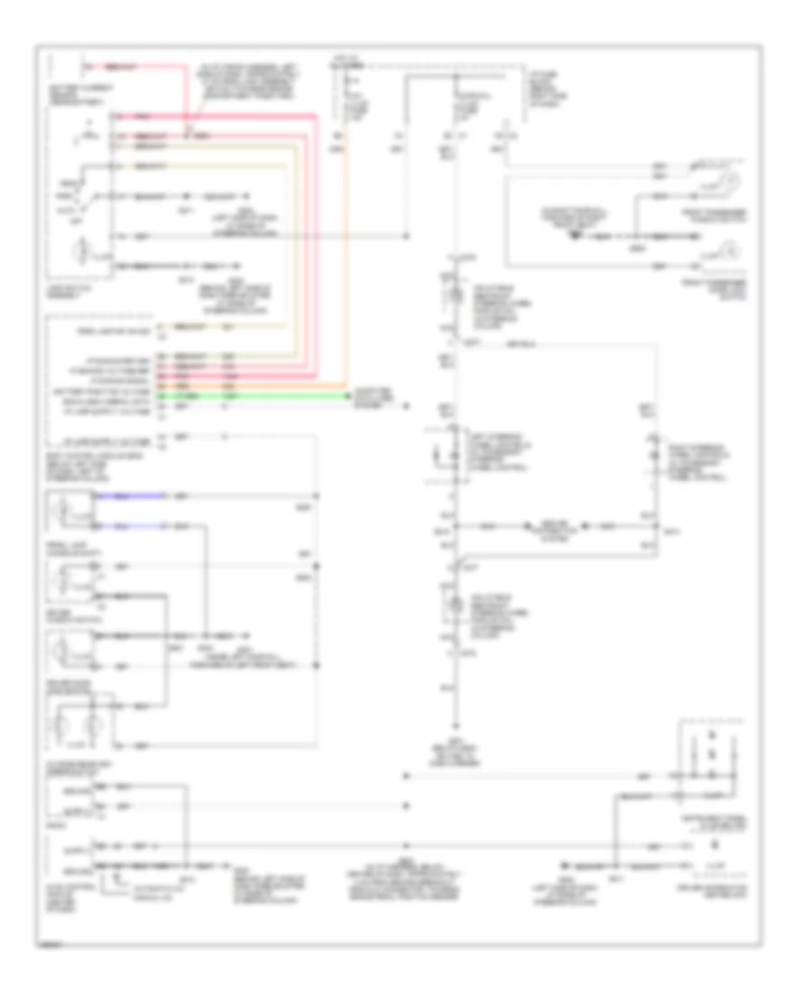 Instrument Illumination Wiring Diagram for Buick Allure CXL 2007