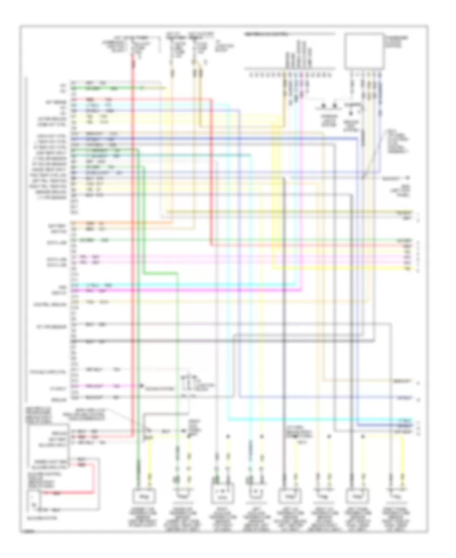 Automatic AC Wiring Diagram (1 of 3) for Buick Park Avenue 2000