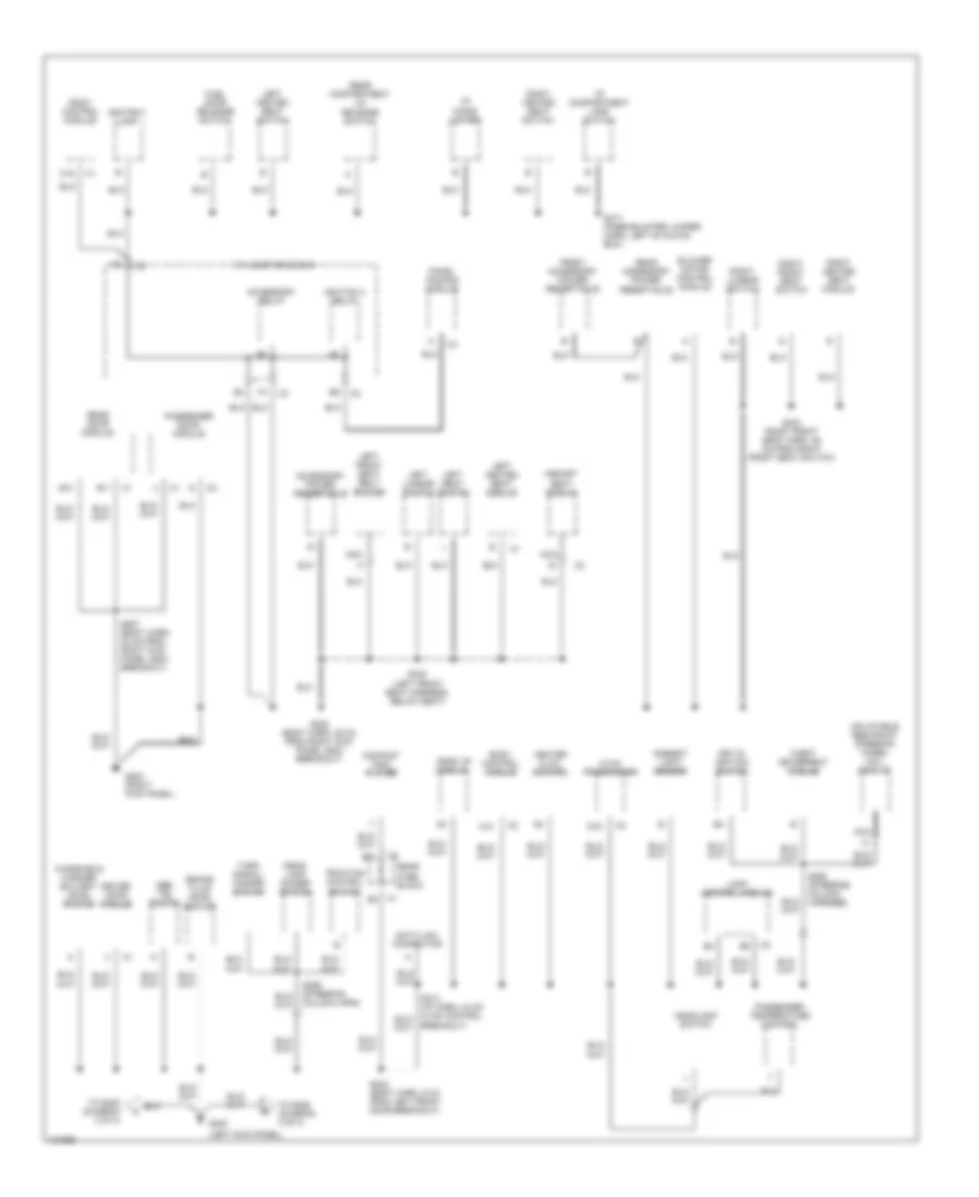 Ground Distribution Wiring Diagram (2 of 3) for Buick Park Avenue 2000