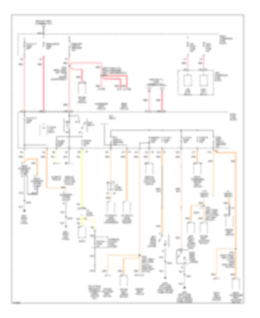 Power Distribution Wiring Diagram 2 of 4 for Buick Park Avenue 2000