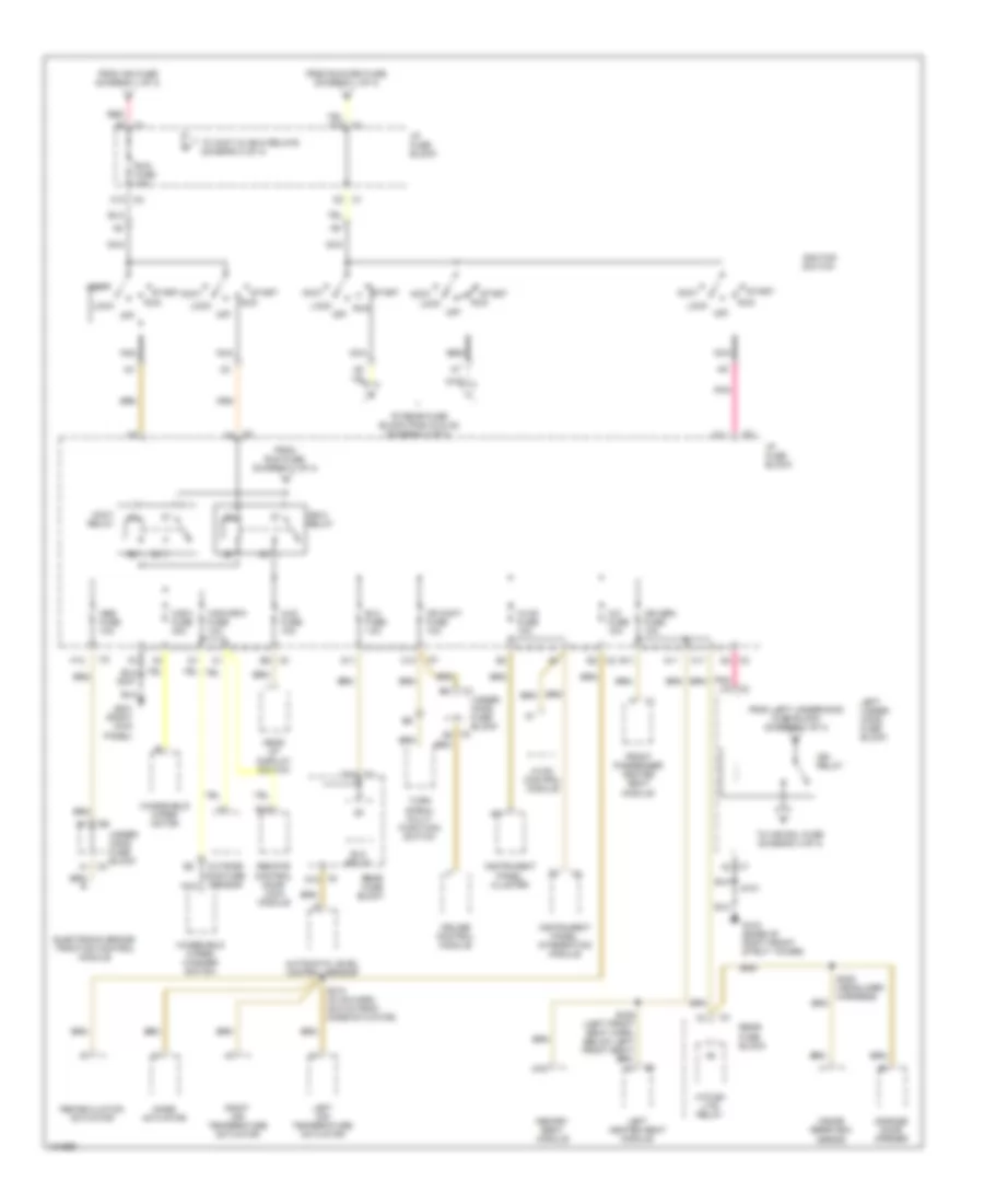 Power Distribution Wiring Diagram 3 of 4 for Buick Park Avenue 2000