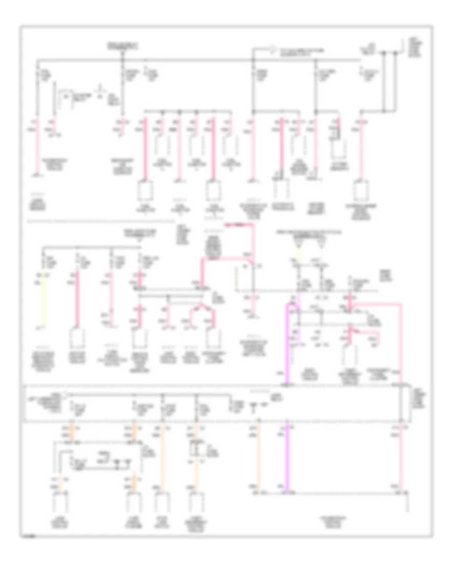 Power Distribution Wiring Diagram 4 of 4 for Buick Park Avenue 2000