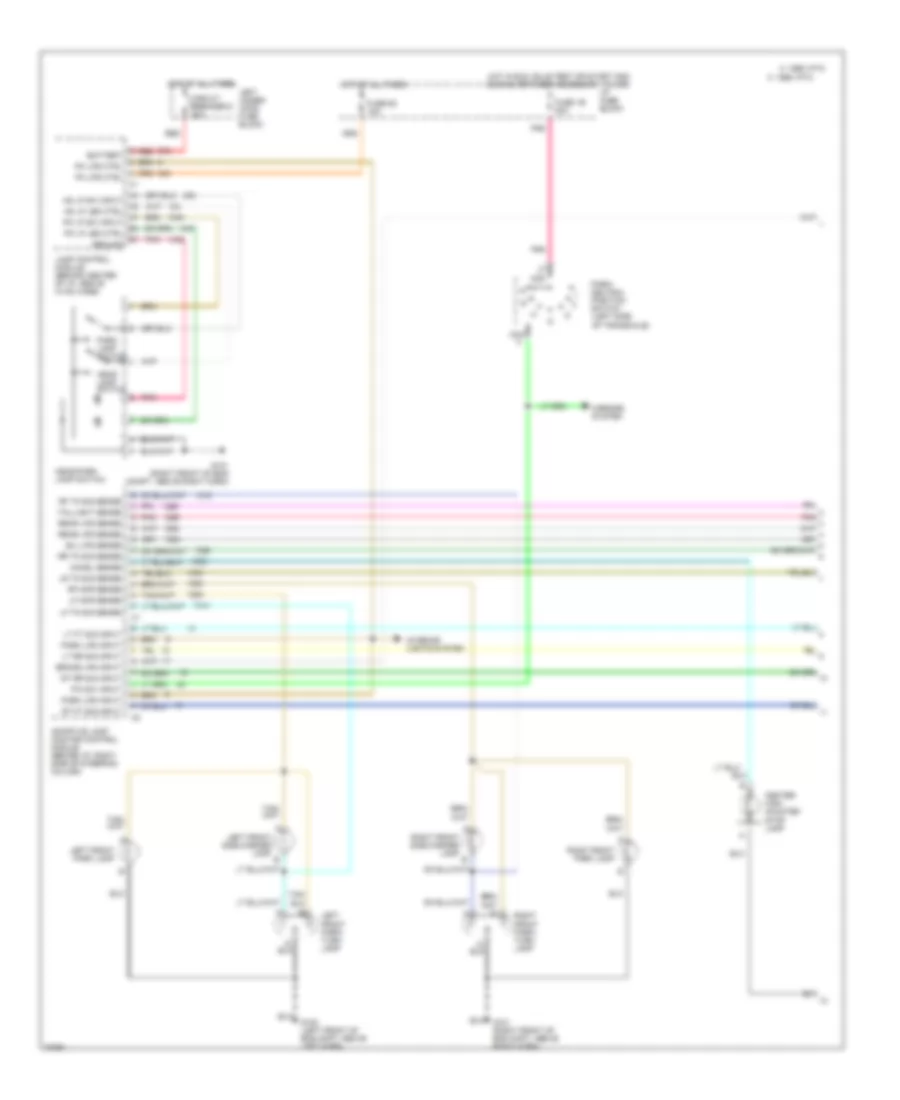 Exterior Light Wiring Diagram with Adaptive Lamp Monitor 1 of 2 for Buick Park Avenue 1994