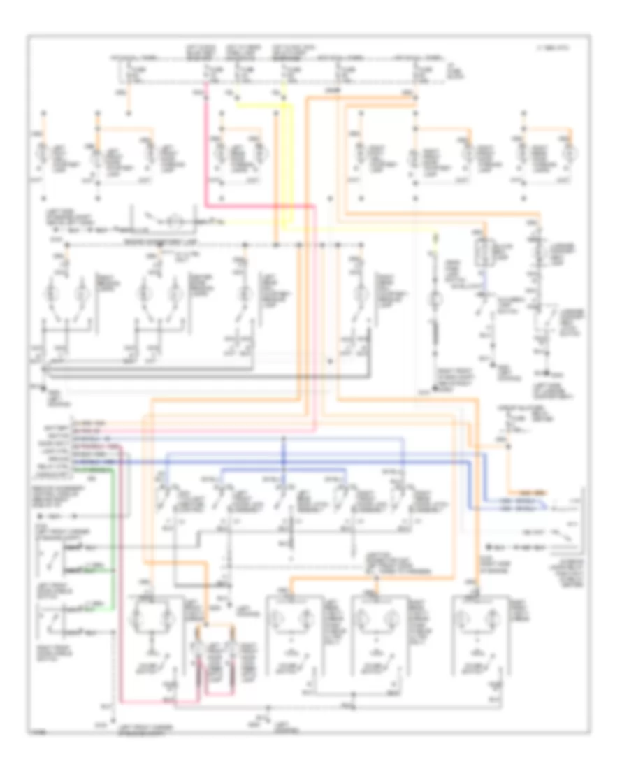 Courtesy Lamp Wiring Diagram with Illuminated Entry for Buick Park Avenue 1994