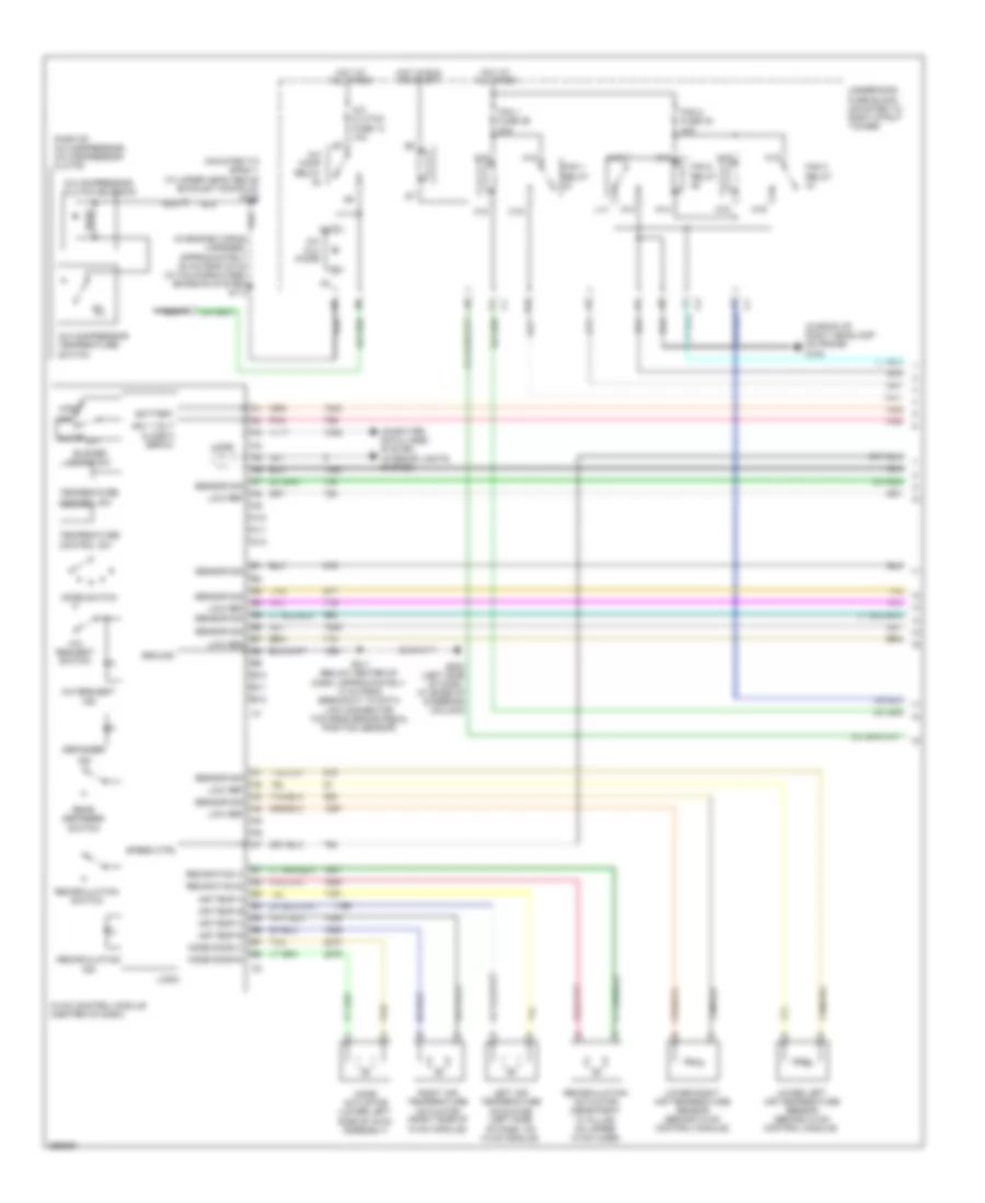 3.6L VIN 7, Электросхема кондиционера (1 из 2) для Buick LaCrosse CX 2007