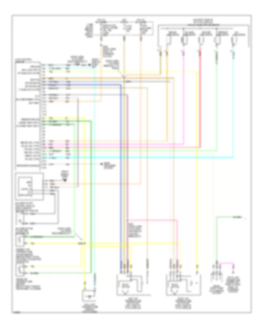 Automatic AC Wiring Diagram (1 of 2) for Buick Regal GS 2000