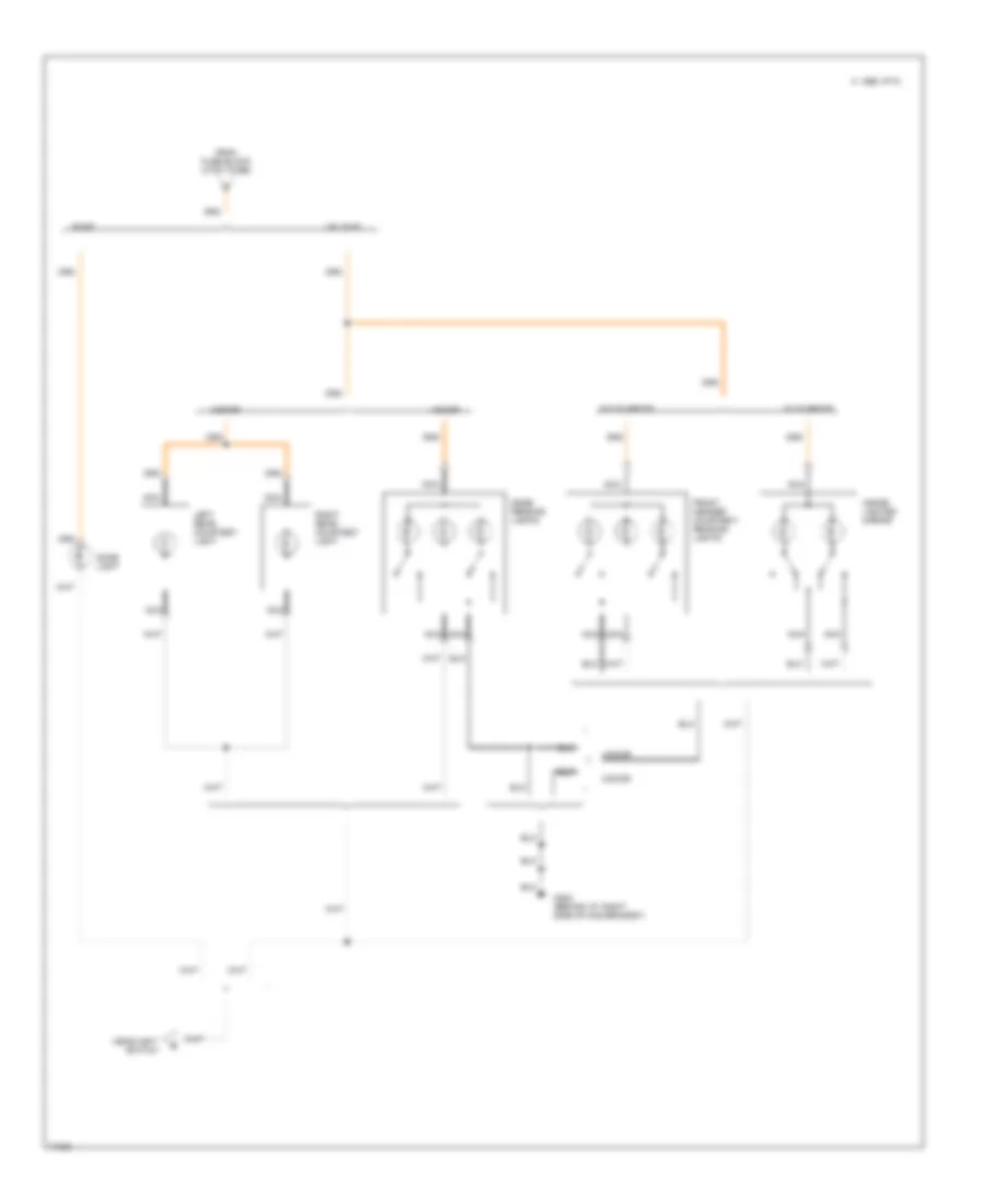 Courtesy Lamps Wiring Diagram 2 of 2 for Buick Regal Custom 1994