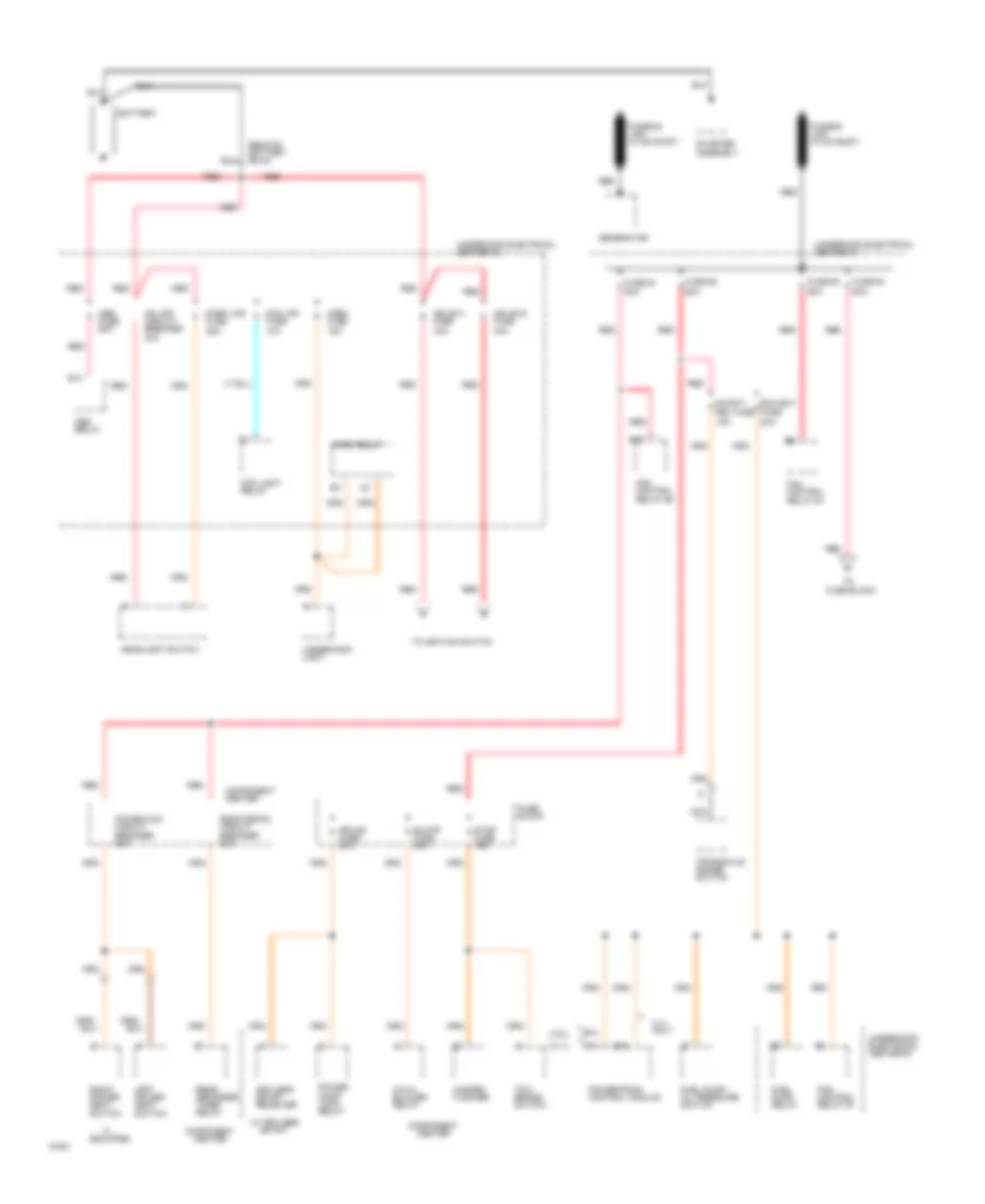 Power Distribution Wiring Diagram 1 of 4 for Buick Regal Custom 1994