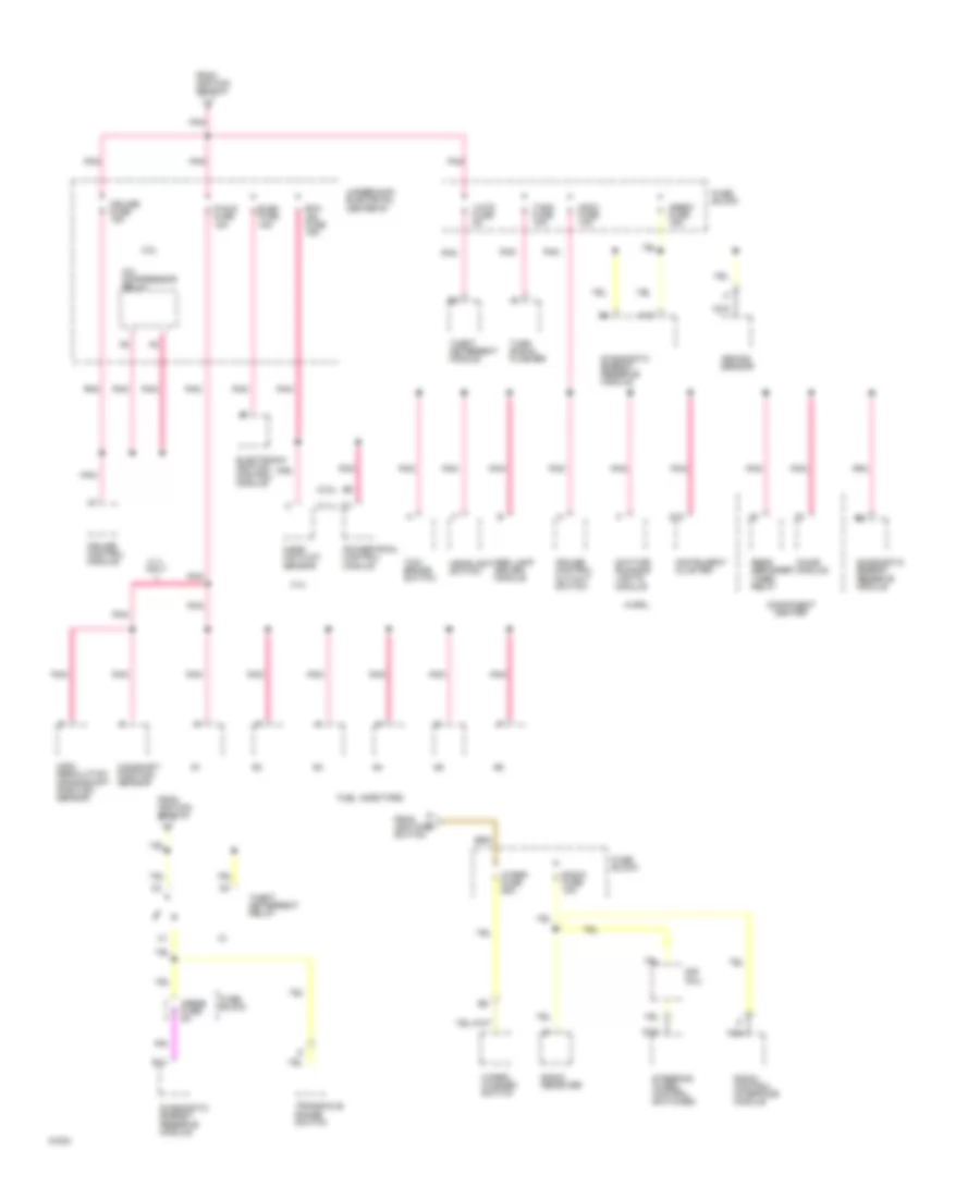 Power Distribution Wiring Diagram (3 of 4) for Buick Regal Custom 1994