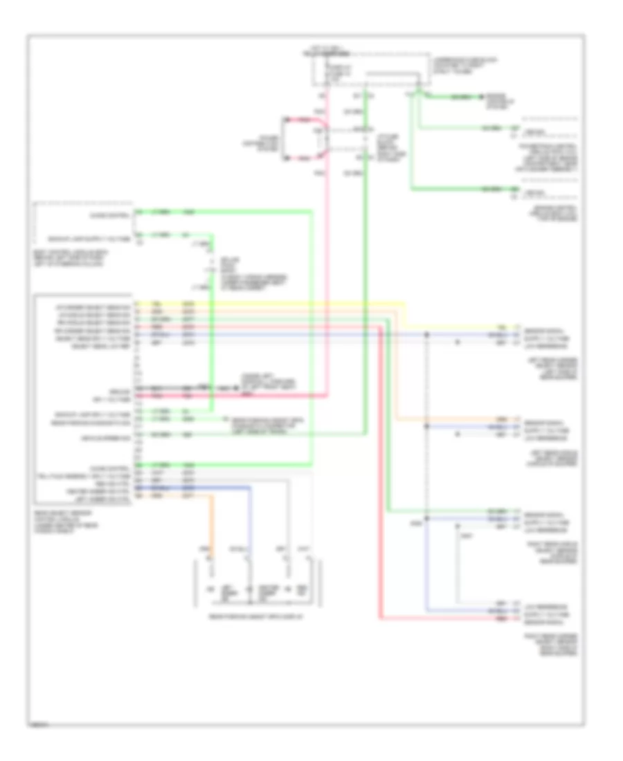 Parking Assistant Wiring Diagram for Buick LaCrosse CXL 2007