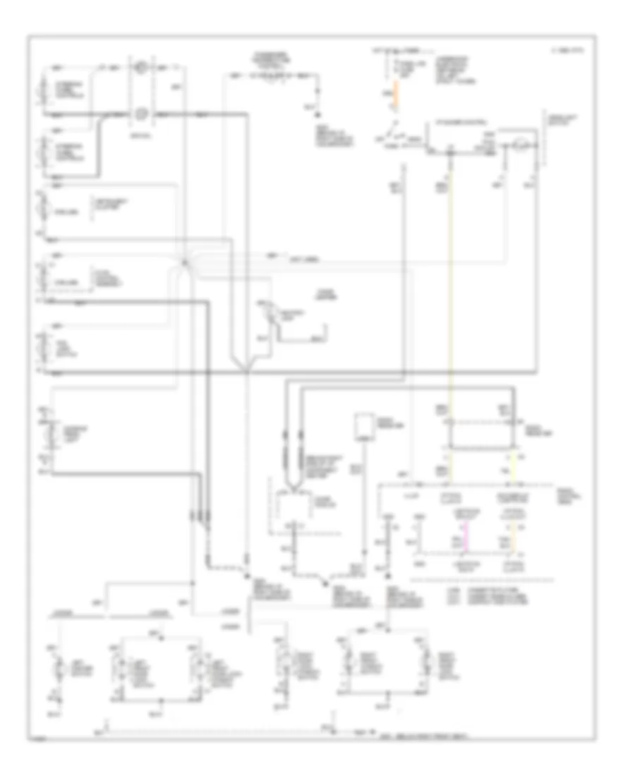 Instrument Illumination Wiring Diagram for Buick Regal Limited 1994