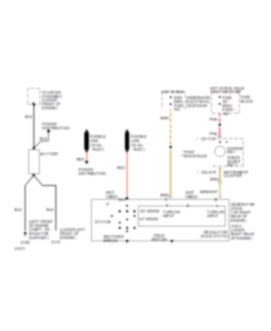 Charging Wiring Diagram for Buick Regal Limited 1994