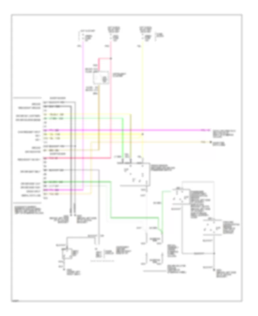 Supplemental Restraint Wiring Diagram for Buick Regal Limited 1994