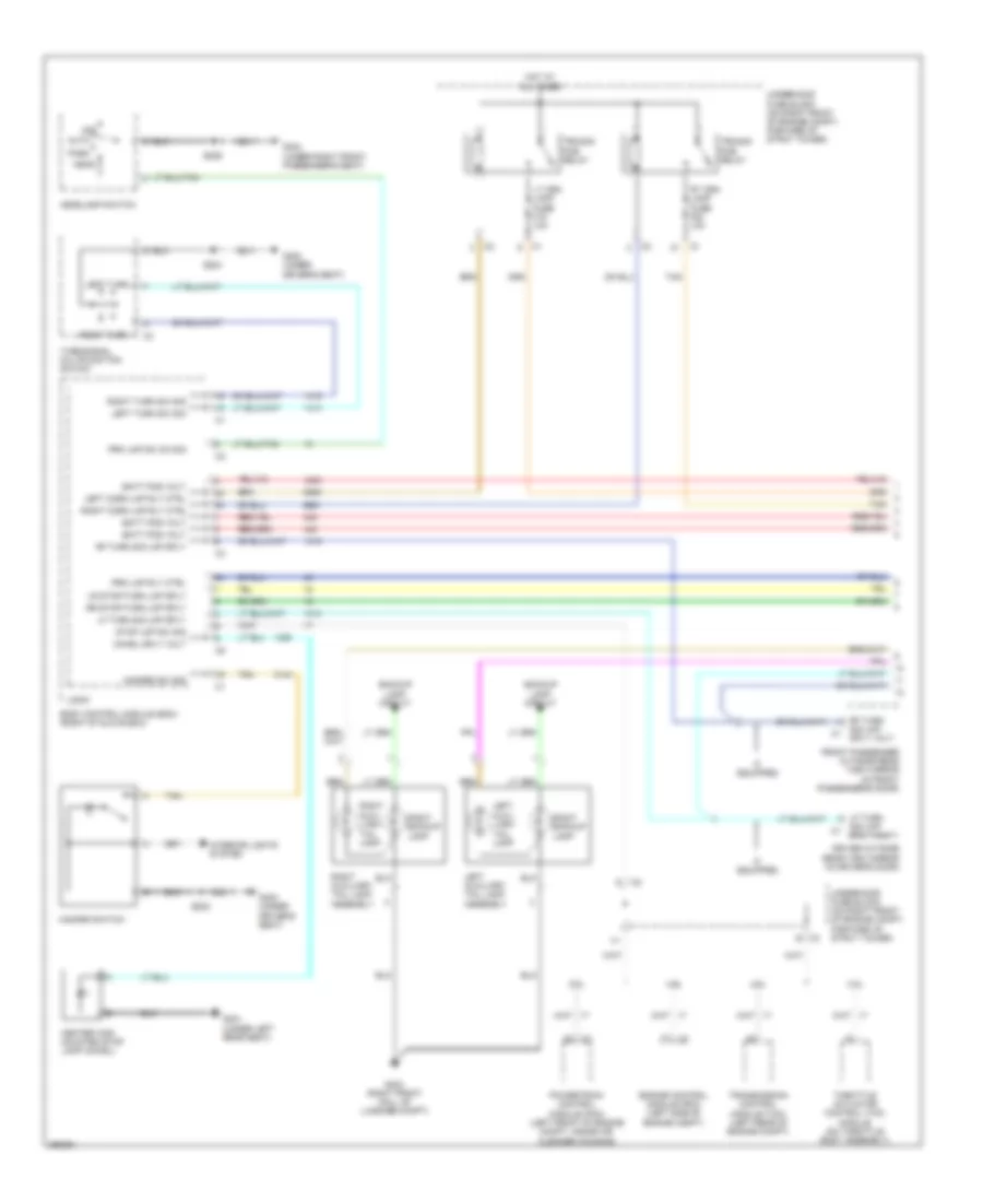 Exterior Lamps Wiring Diagram 1 of 2 for Buick Lucerne CX 2007
