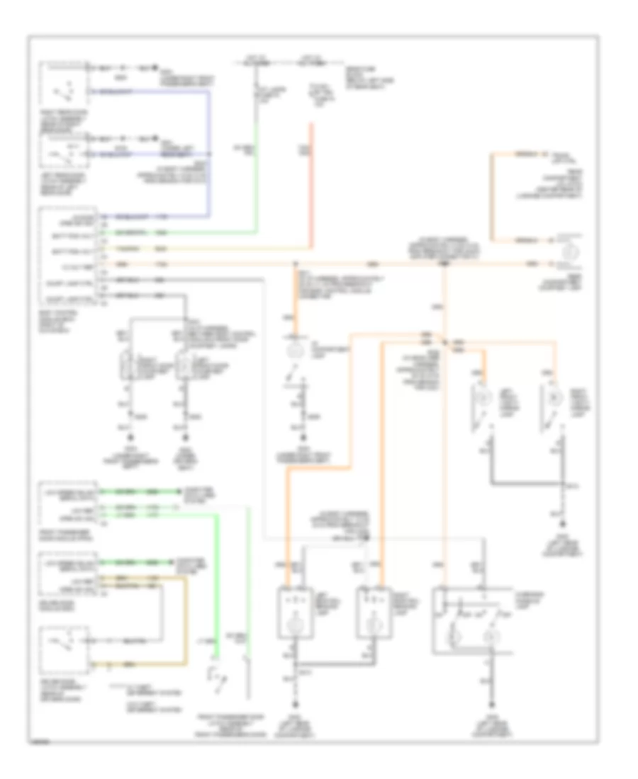 Courtesy Lamps Wiring Diagram for Buick Lucerne CX 2007