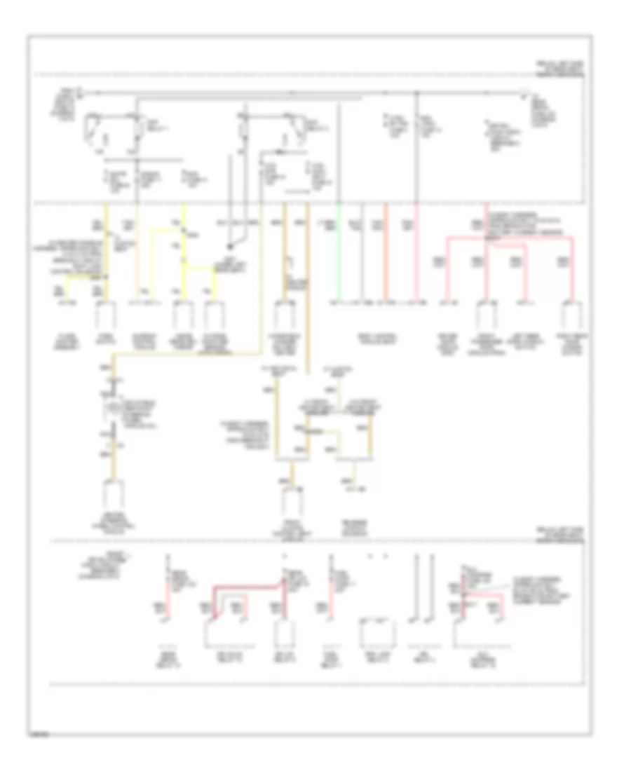 Power Distribution Wiring Diagram (4 of 5) for Buick Lucerne CX 2007