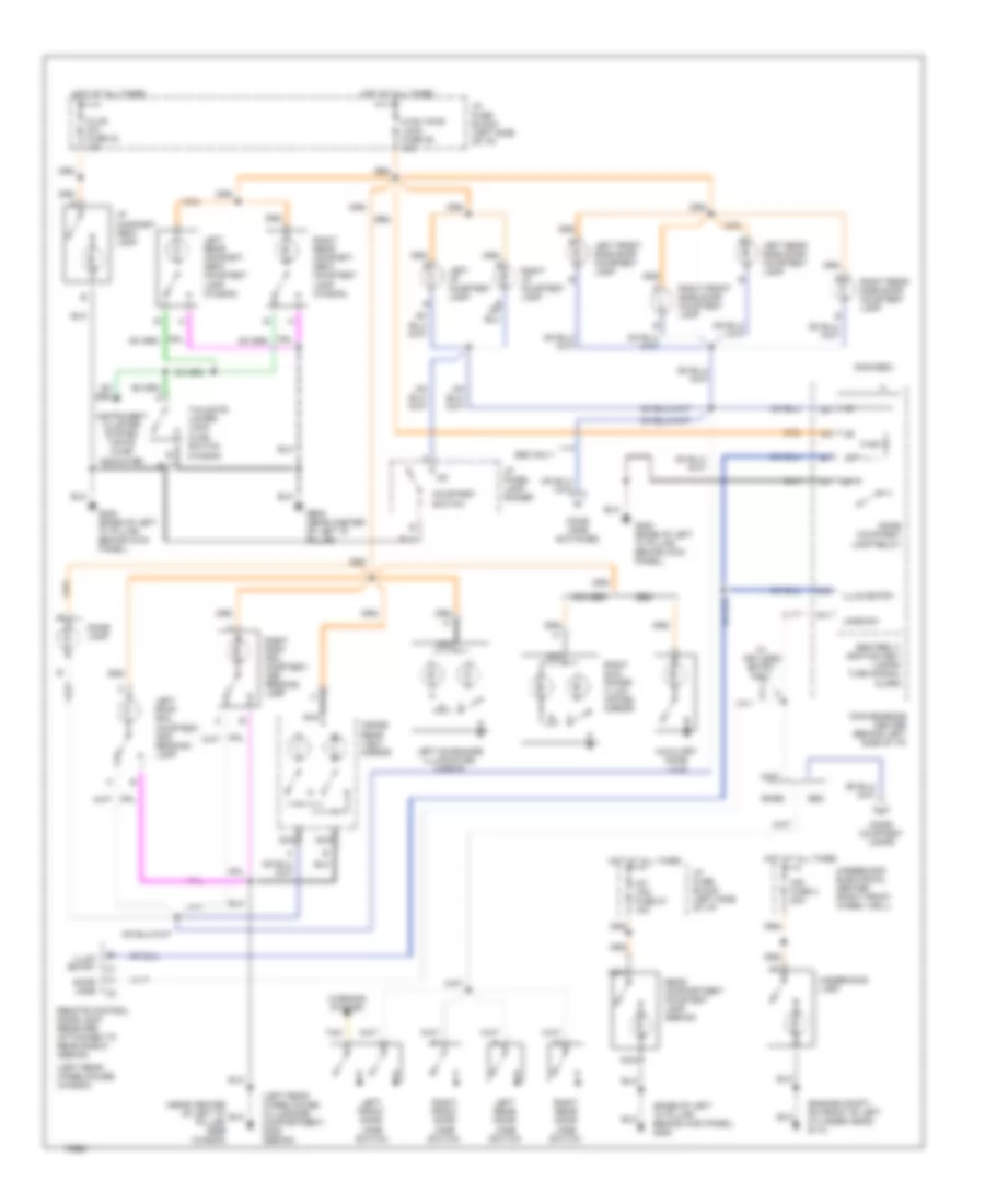 Courtesy Lamps Wiring Diagram for Buick Roadmaster 1994