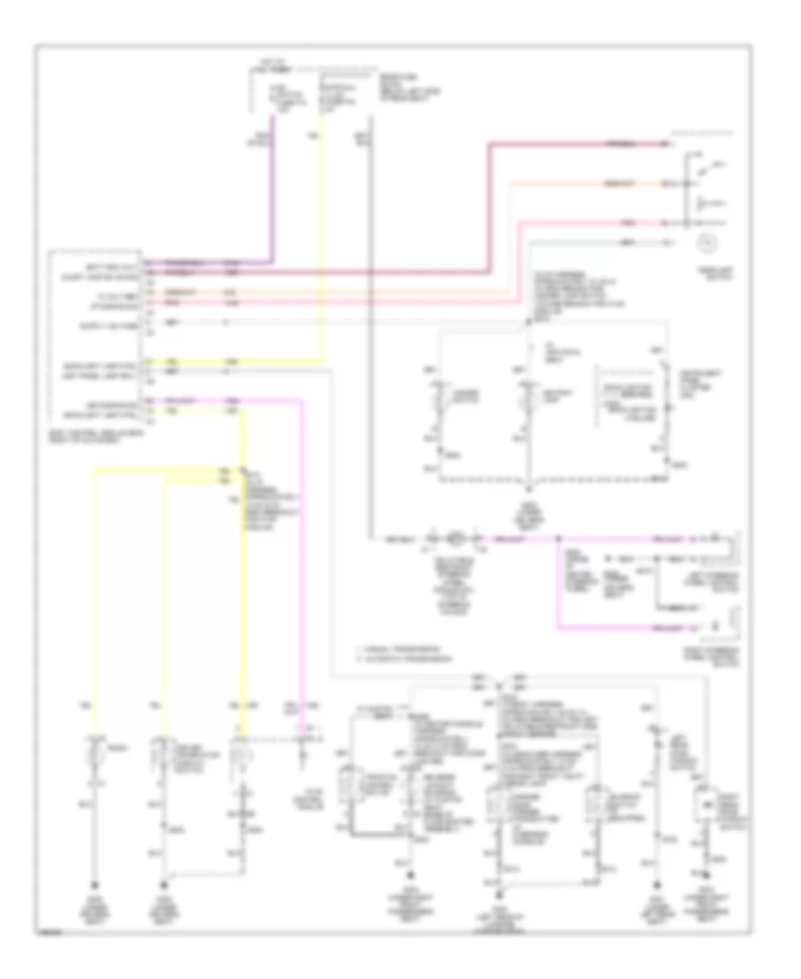 Instrument Illumination Wiring Diagram for Buick Lucerne CXS 2007