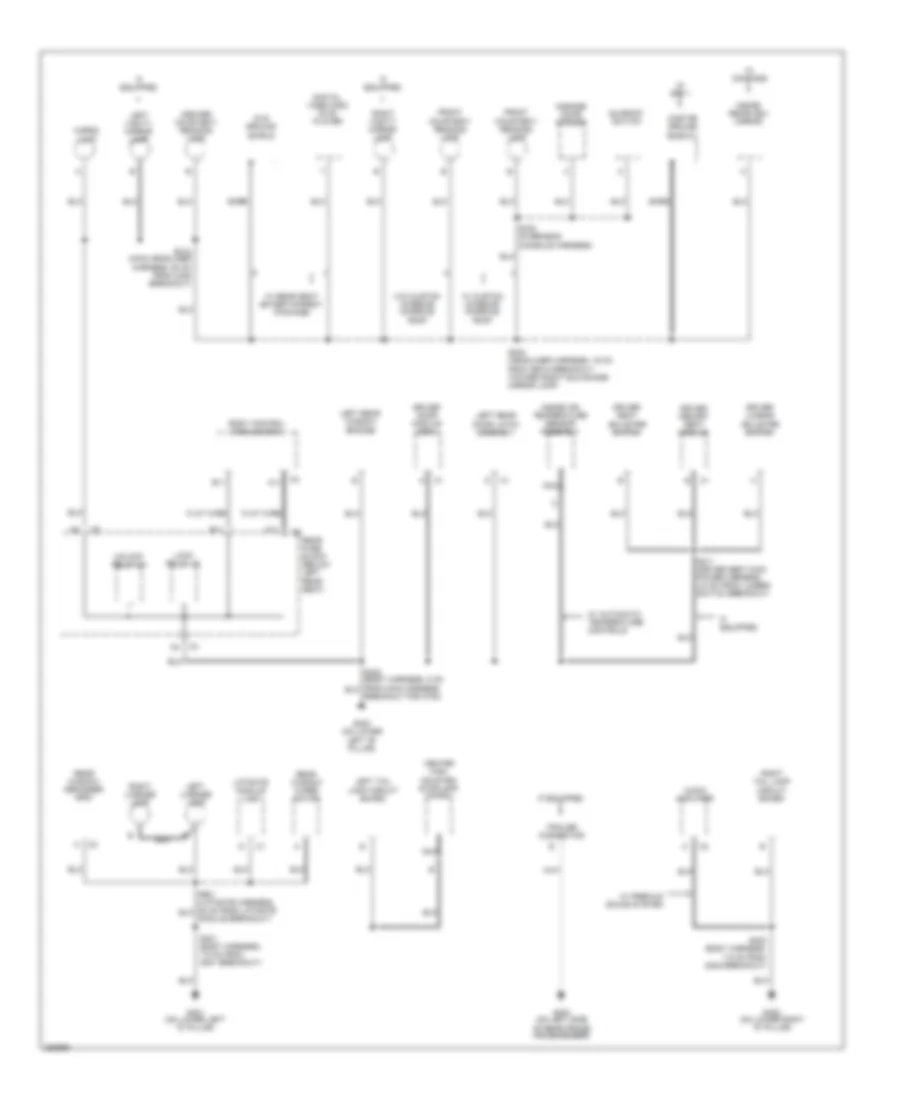Ground Distribution Wiring Diagram 4 of 4 for Buick Rainier 2007