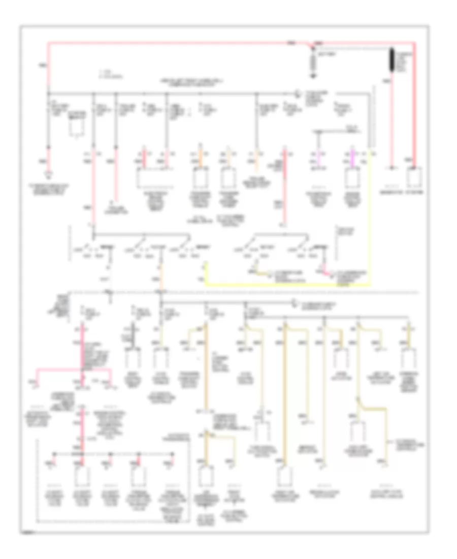 Power Distribution Wiring Diagram 1 of 6 for Buick Rainier 2007