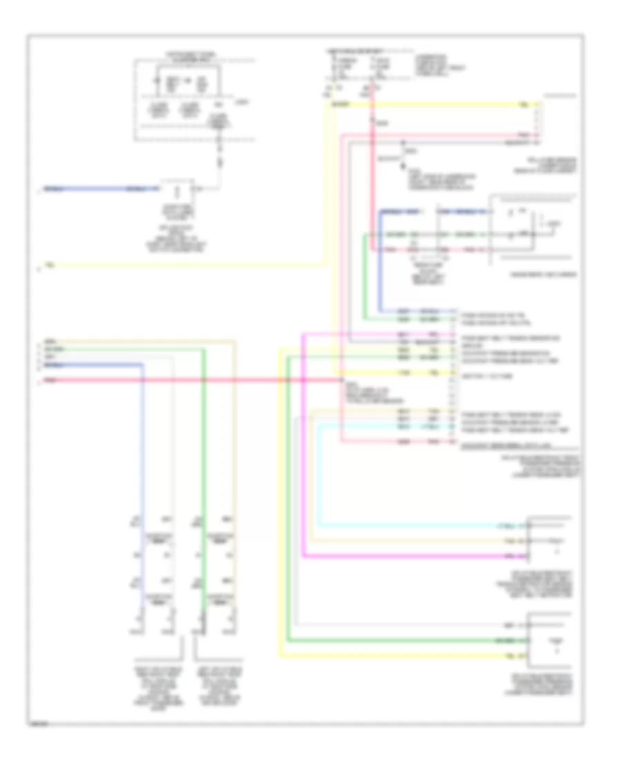Supplemental Restraints Wiring Diagram 2 of 2 for Buick Rainier 2007