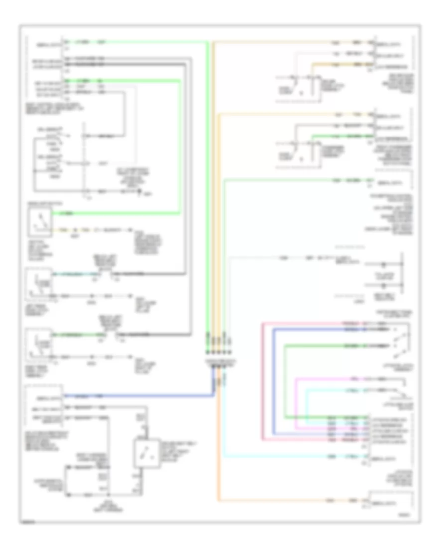 Warning Systems Wiring Diagram for Buick Rainier 2007