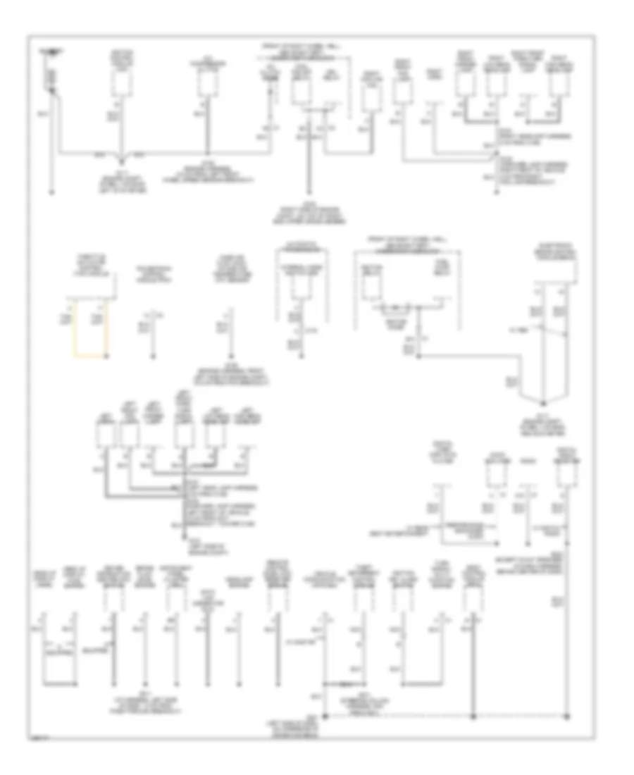 Ground Distribution Wiring Diagram 1 of 4 for Buick Rendezvous CX 2007