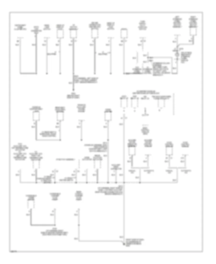 Ground Distribution Wiring Diagram 2 of 4 for Buick Rendezvous CX 2007
