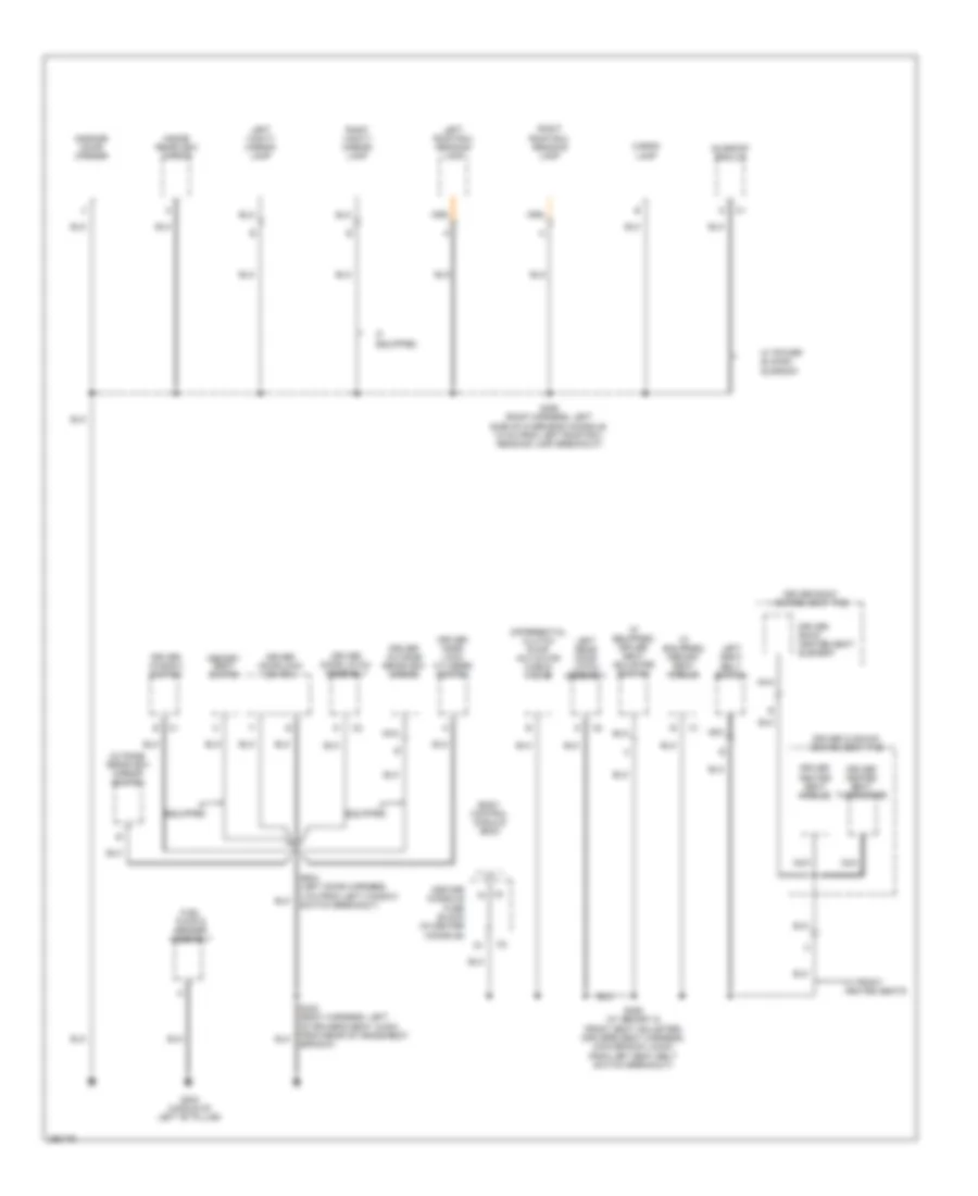 Ground Distribution Wiring Diagram 3 of 4 for Buick Rendezvous CX 2007