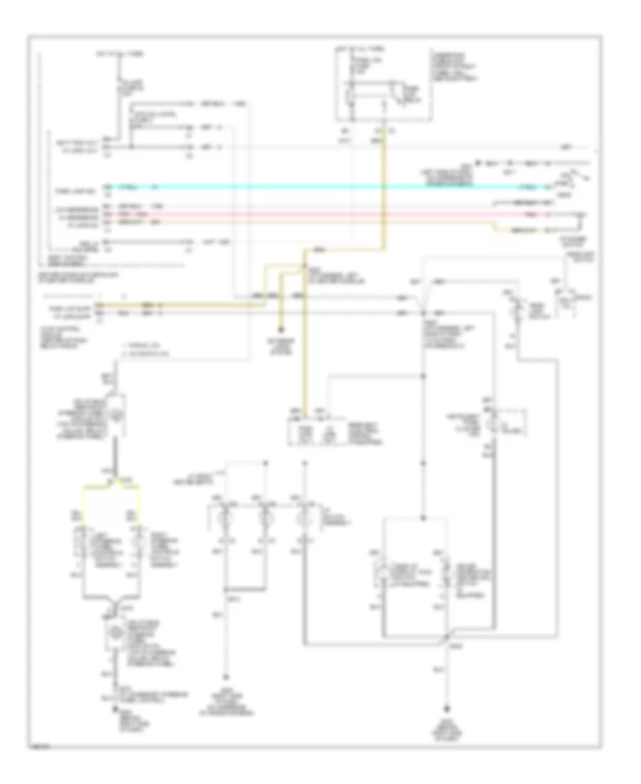 Instrument Illumination Wiring Diagram 1 of 2 for Buick Rendezvous CX 2007