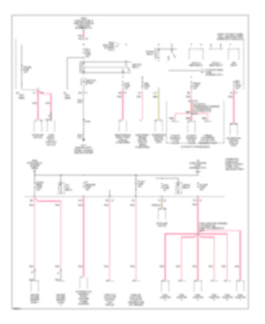 Power Distribution Wiring Diagram 2 of 4 for Buick Rendezvous CX 2007