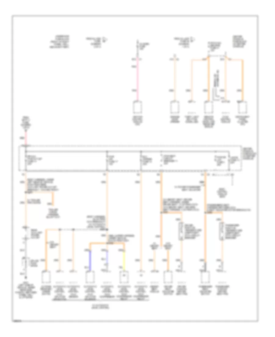Power Distribution Wiring Diagram 4 of 4 for Buick Rendezvous CXL 2007