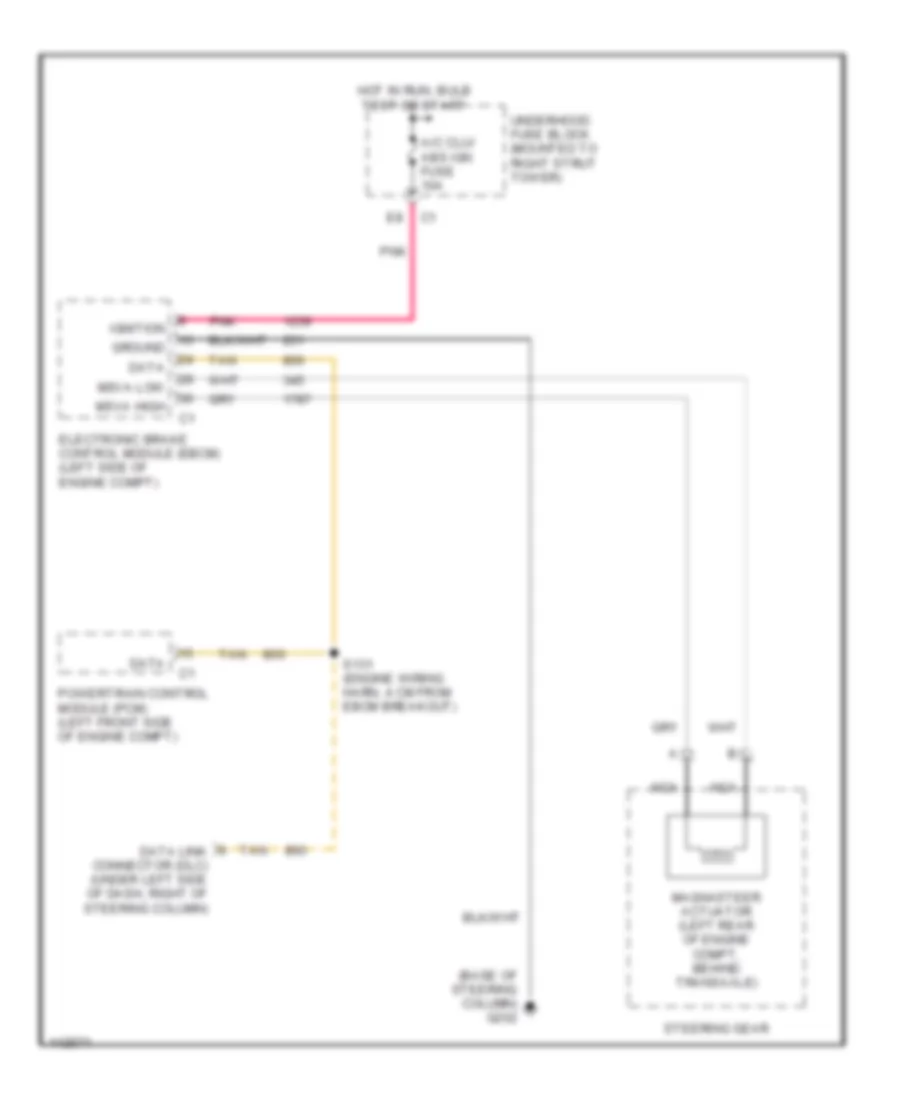 Electronic Steering Wiring Diagram (Grand Prix) for Buick Park Avenue Ultra 2001